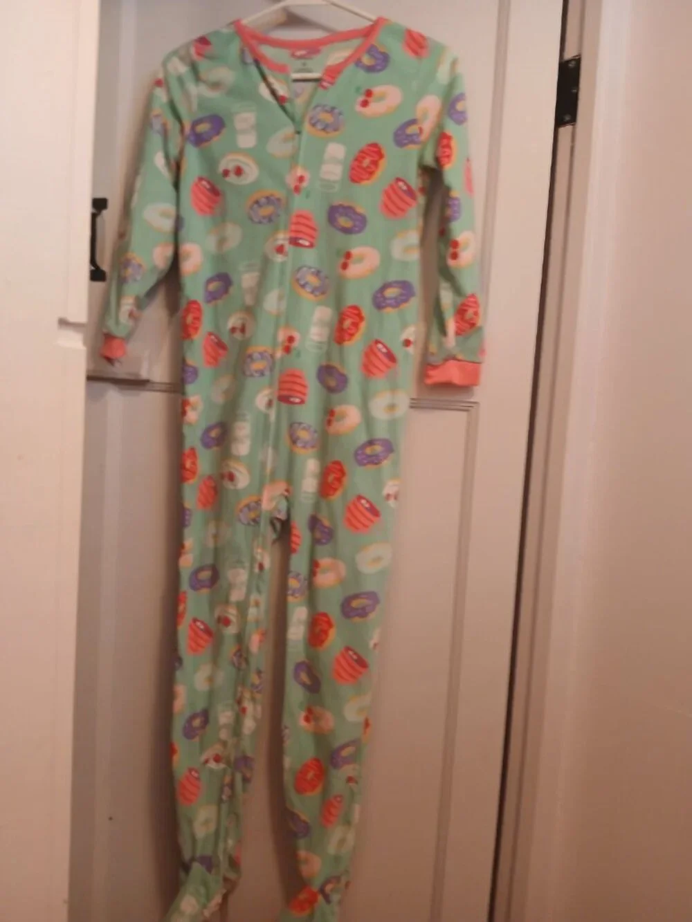 Carter's Girls 10 One Piece Pajamas Donuts